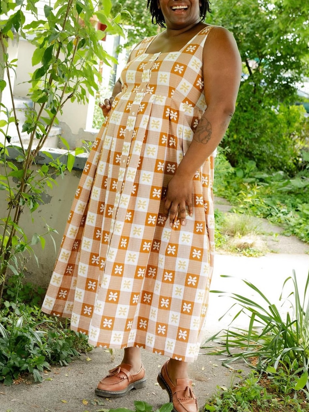 Ace & Jig Ginger Dress in Tanlines